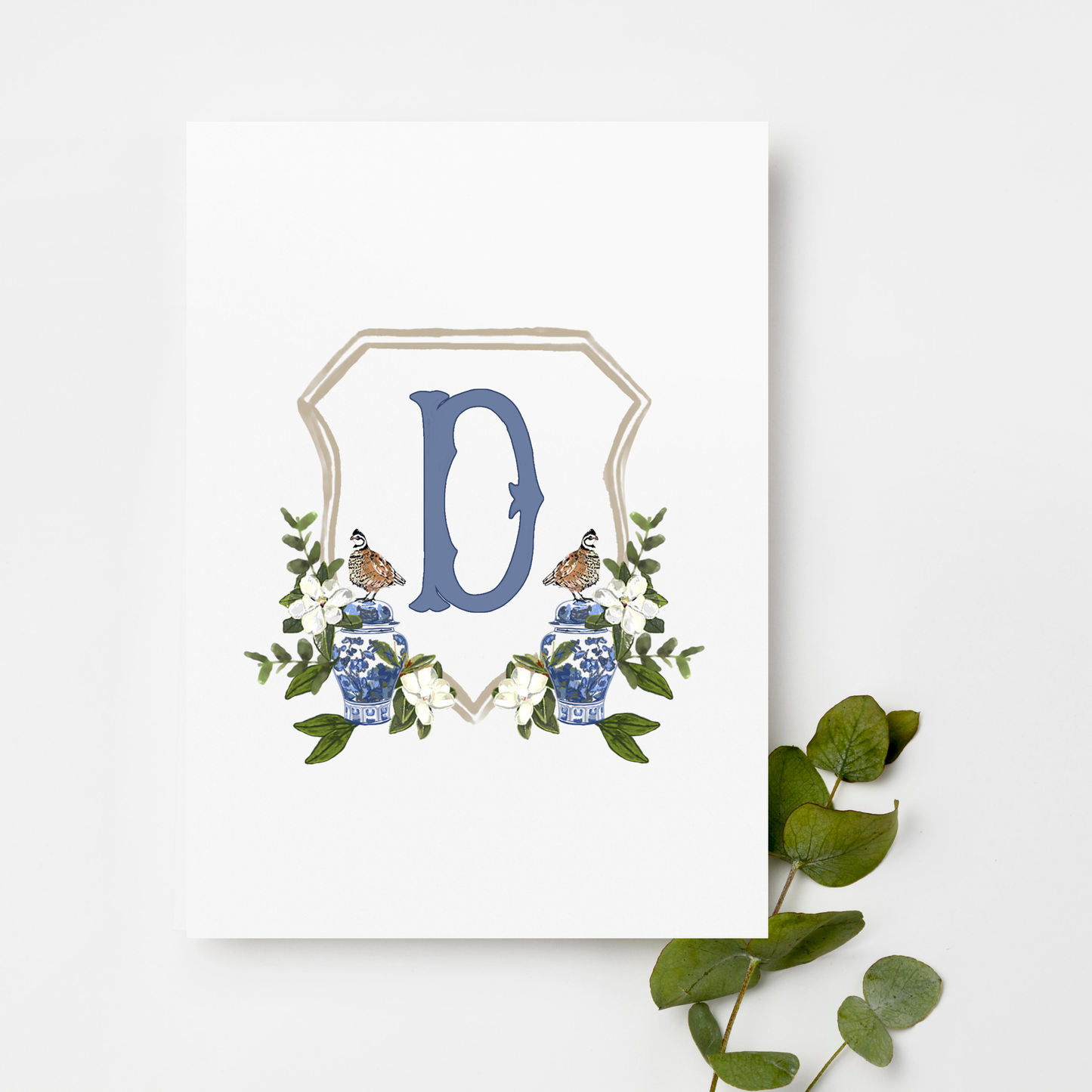 The Darcy - Custom Crest - Custom Crest with Personalized Lettering