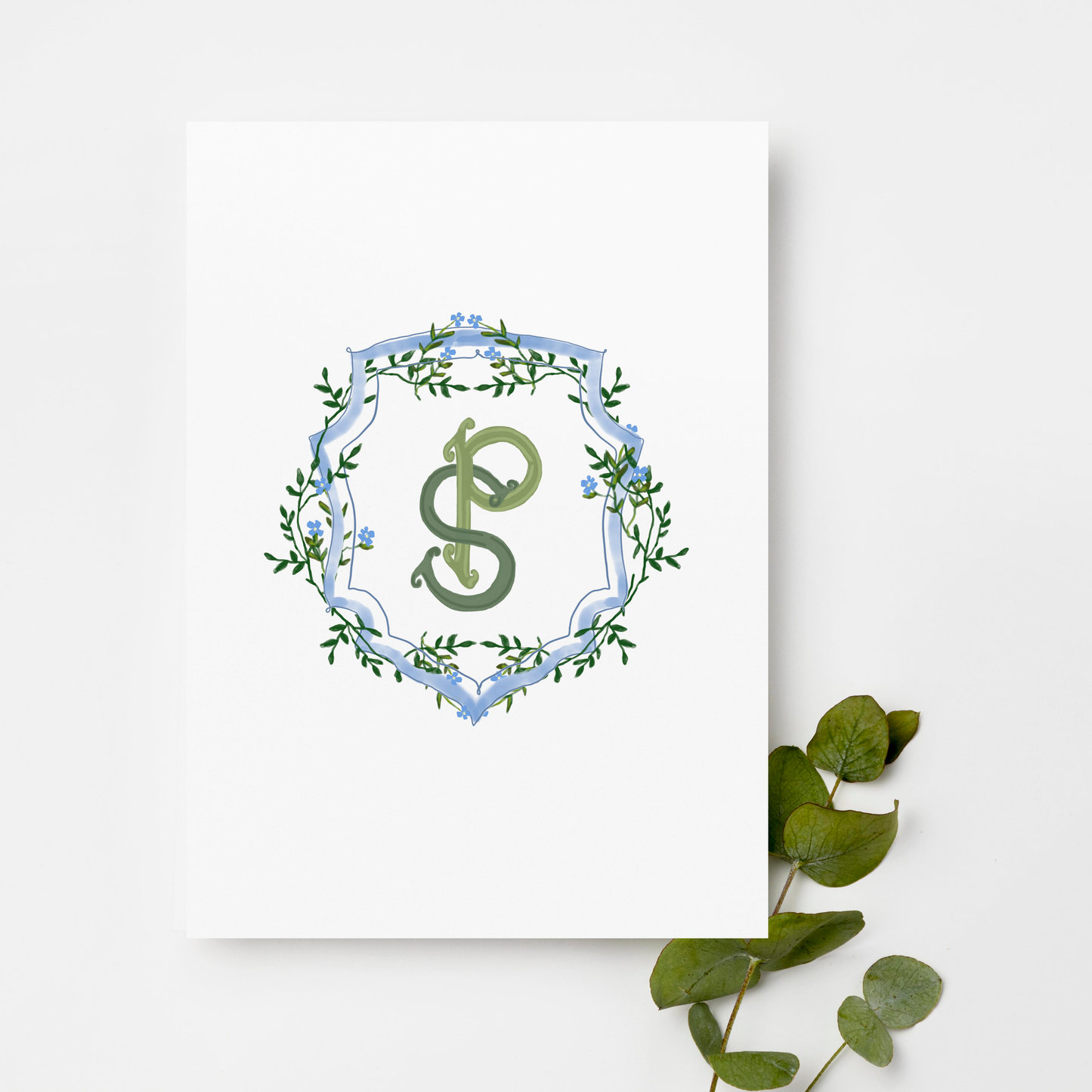 The Shelby - Custom Wedding Crest - Custom Crest with Personalized Lettering