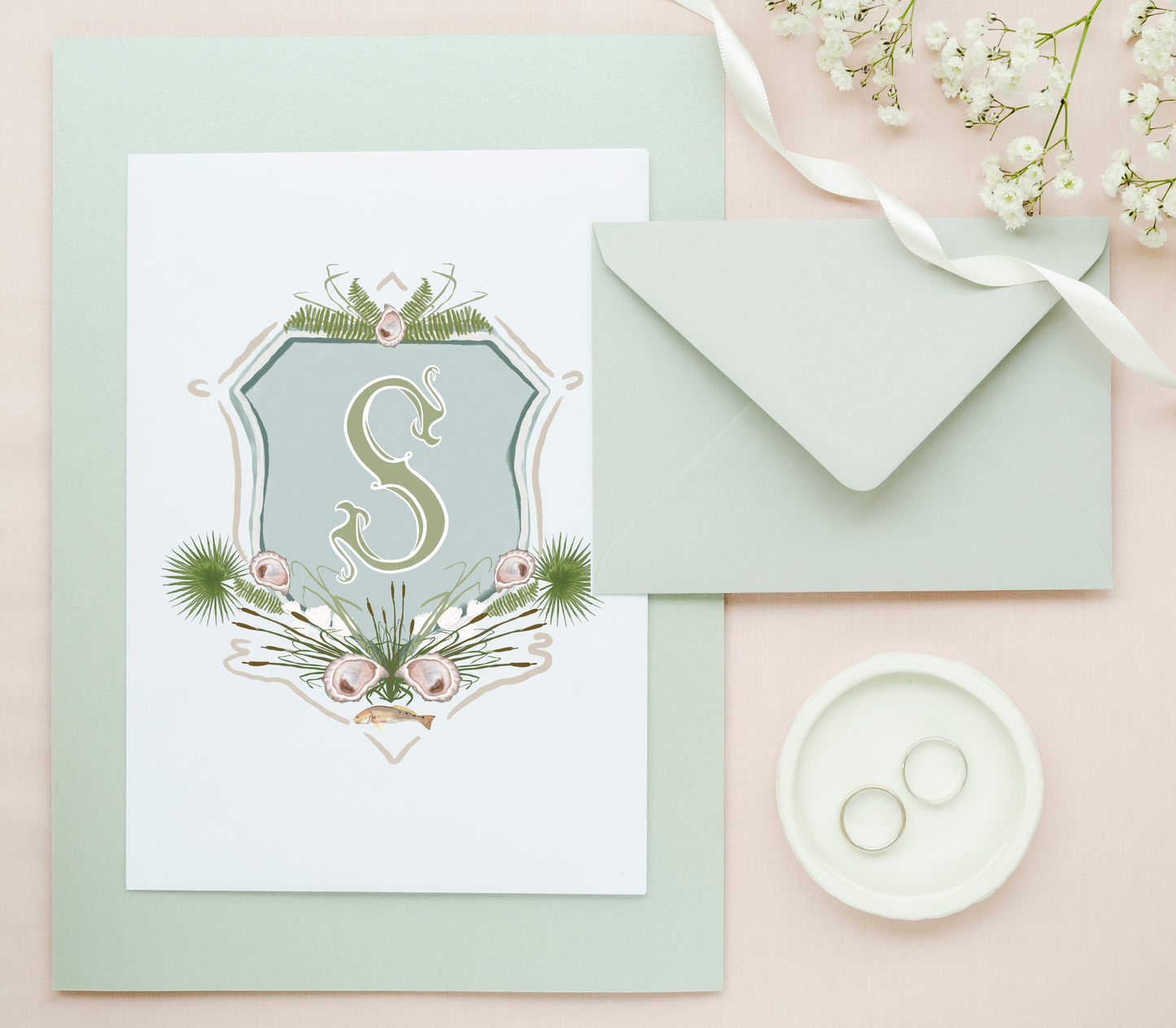 The Sophie - Custom Wedding Crest - Custom Crest with Personalized Lettering