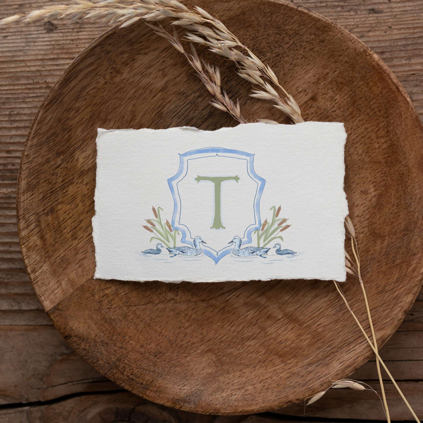The Tate - Custom Nursery Crest - Custom Crest with Personalized Lettering