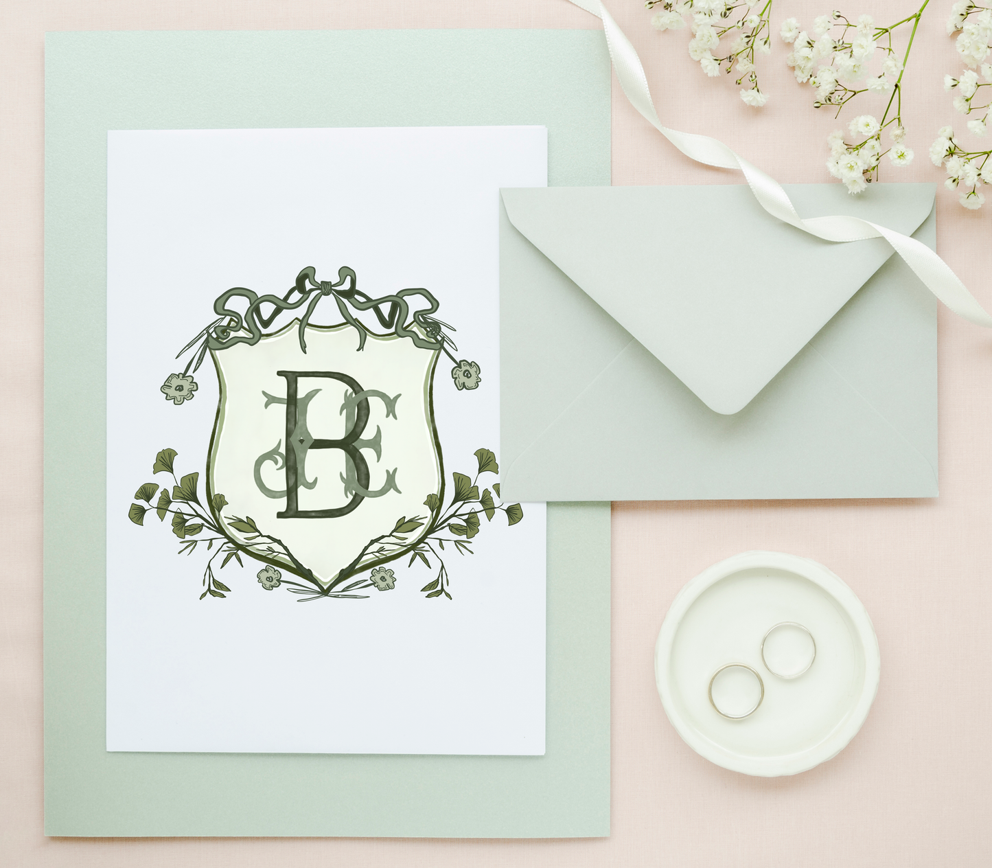 The Emma - Custom Wedding Crest - Custom Crest with Personalized Lettering