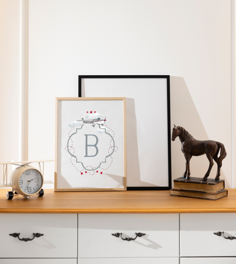 The Benny- Custom Nursery Crest - Custom Crest with Personalized Lettering