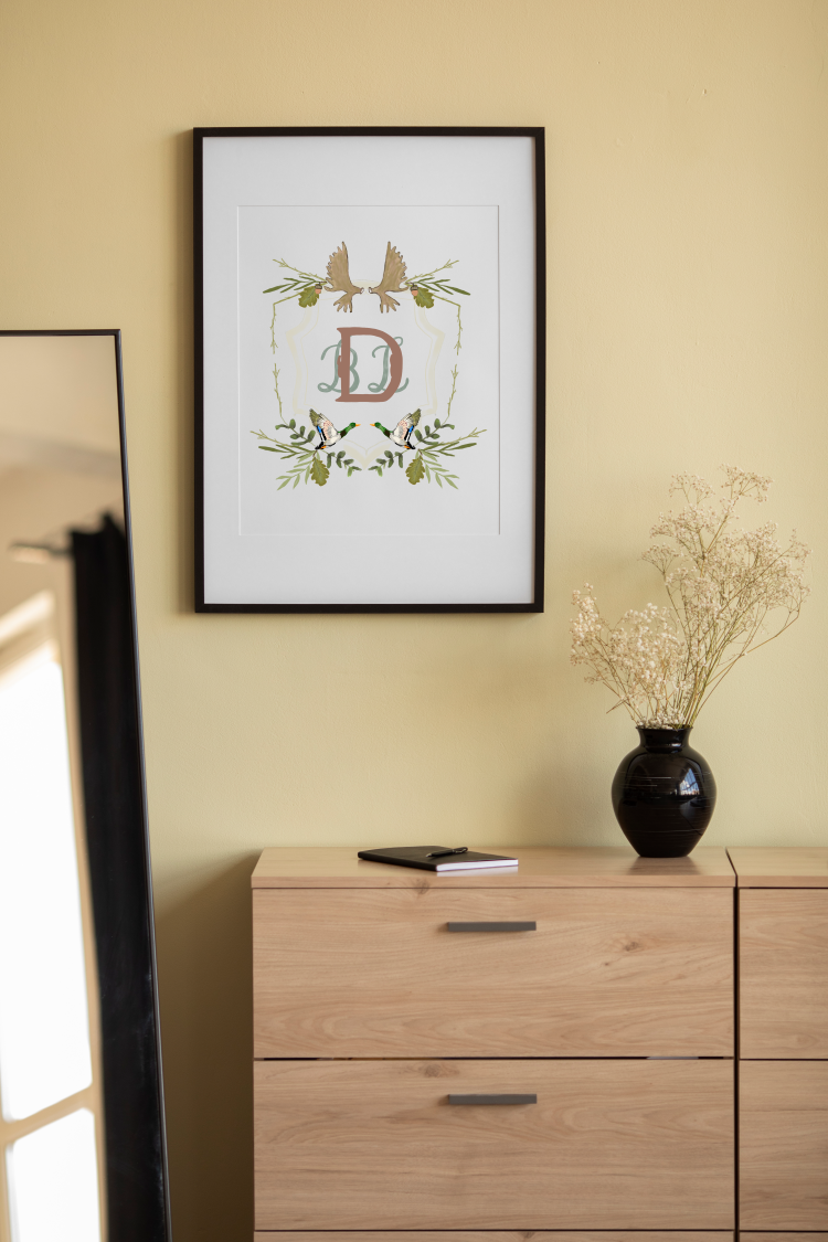 The Blakely - Custom Wedding Crest - Custom Crest with Personalized Lettering