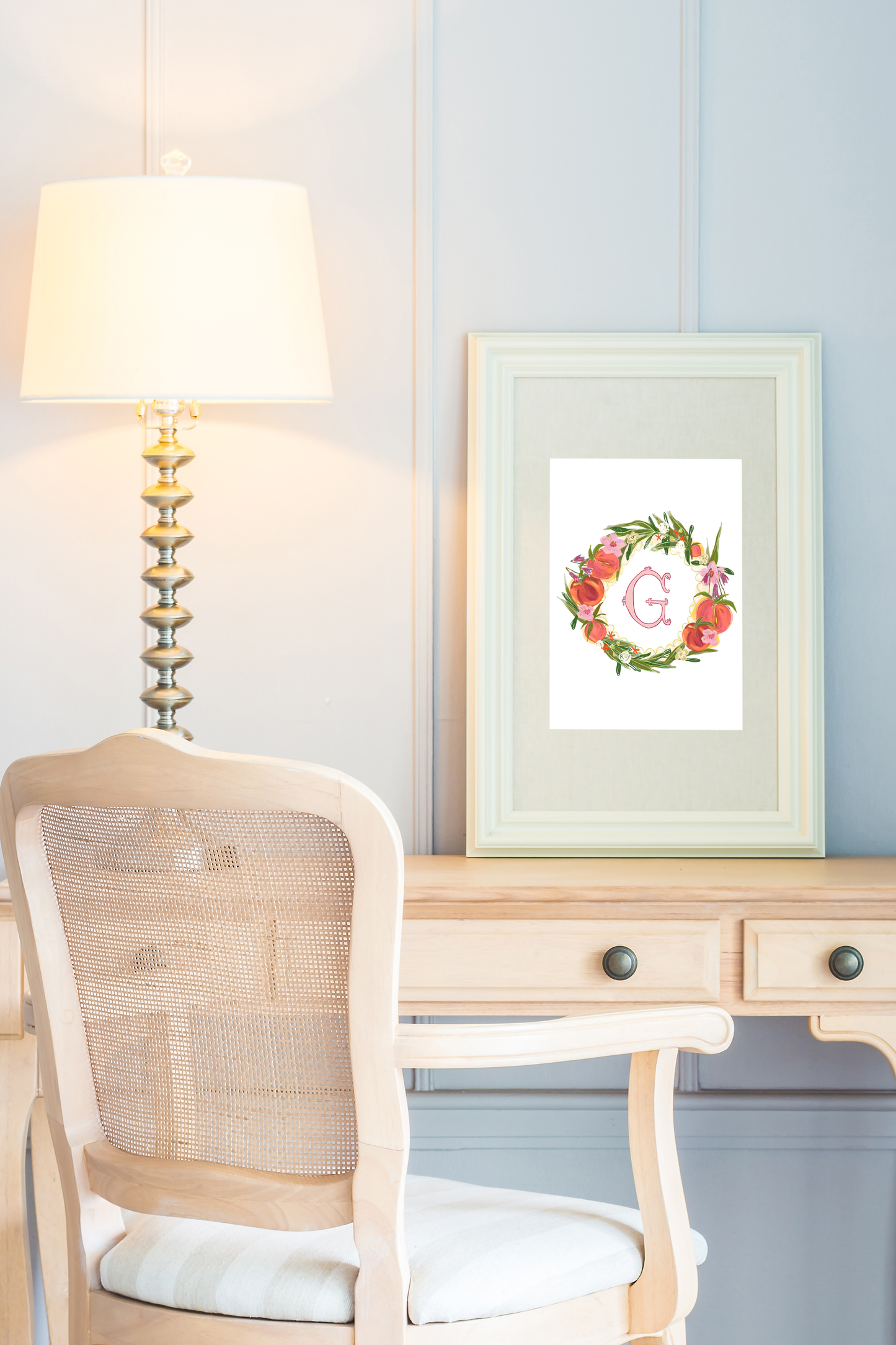 The Gina- Custom Nursery Crest - Custom Crest with Personalized Lettering