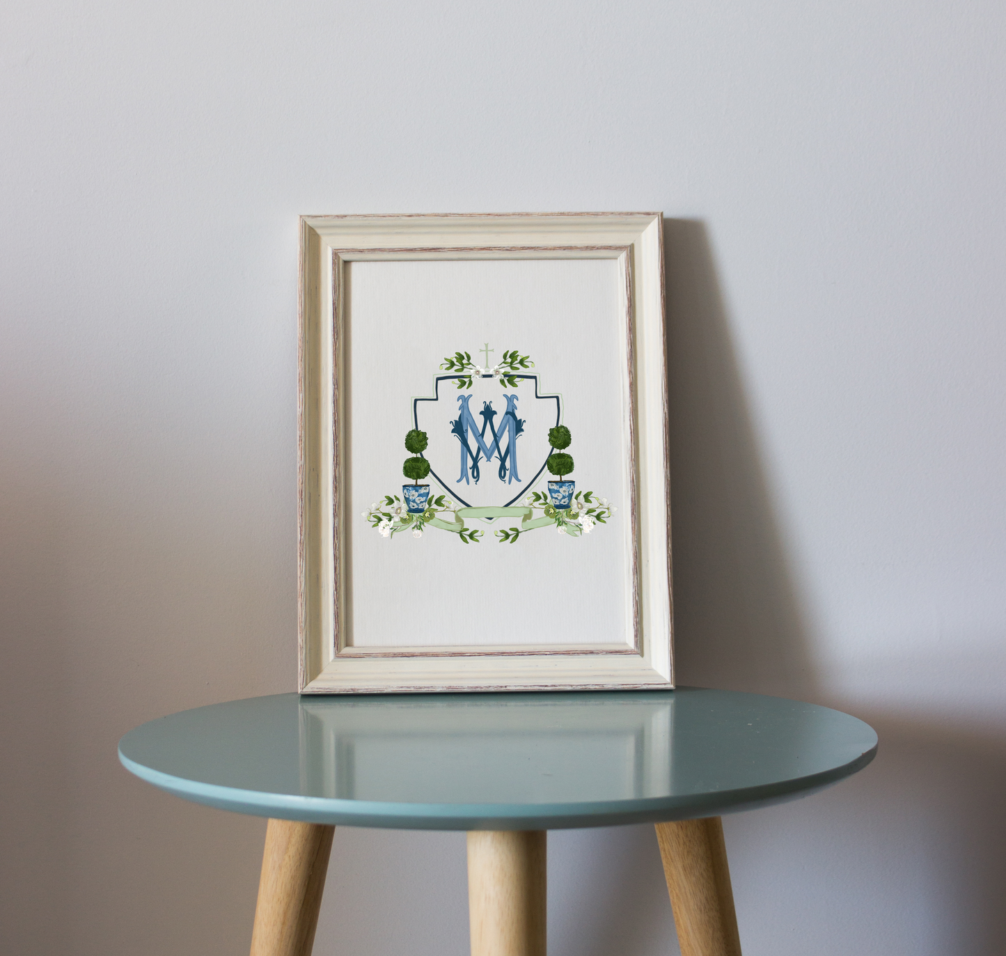 The Mindy - Custom Wedding Crest - Custom Crest with Personalized Lettering
