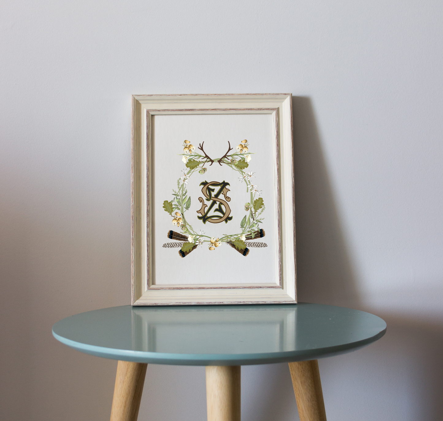 The Sarah - Custom Wedding Crest - Custom Crest with Personalized Lettering