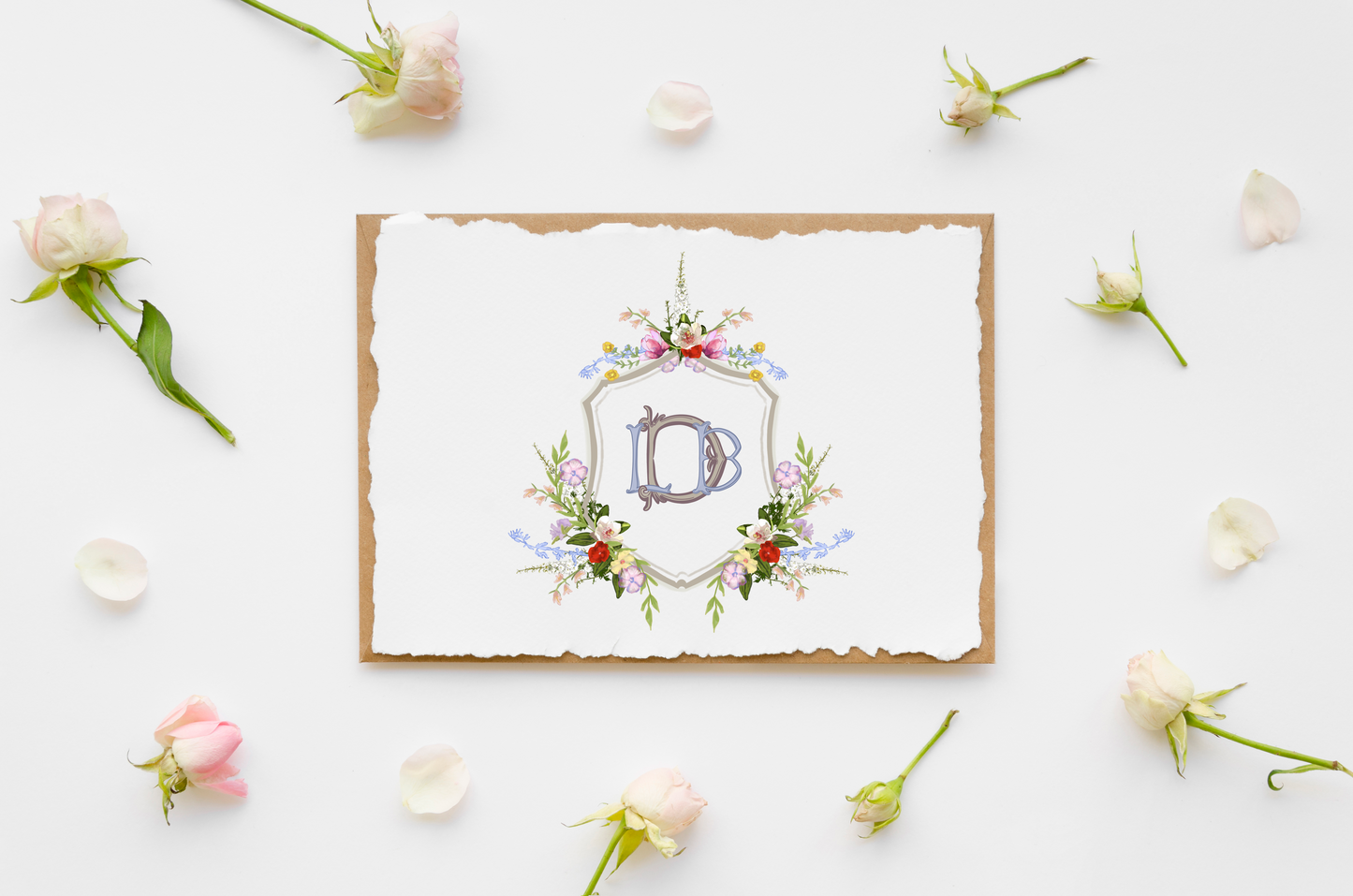 The Lindsey - Custom Wedding Crest - Custom Crest with Personalized Lettering