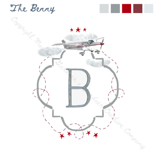 The Benny- Custom Nursery Crest - Custom Crest with Personalized Lettering